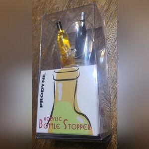 NEW Acrylic Champagne Bucket  Wine Bottle Stopper by Prodyne Co. 2018